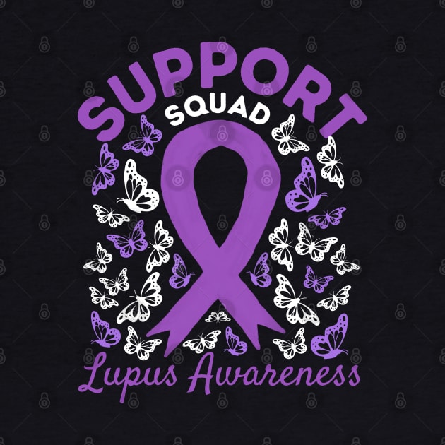 Purple Ribbon Support Squad Lupus Awareness support SLE by JunThara